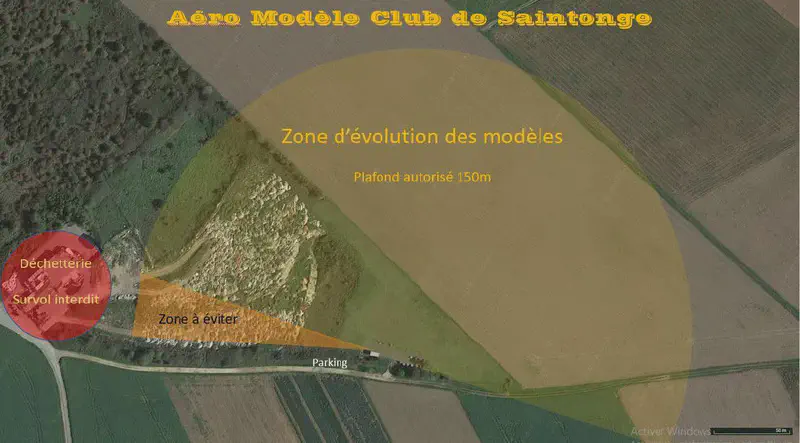 Zone d’évolution du terrain de Trizay